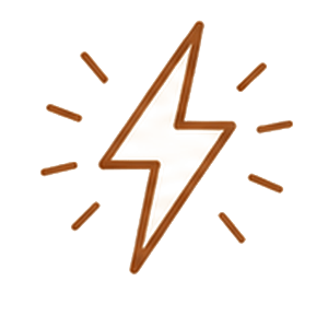 Steady all-day energy benefit icon